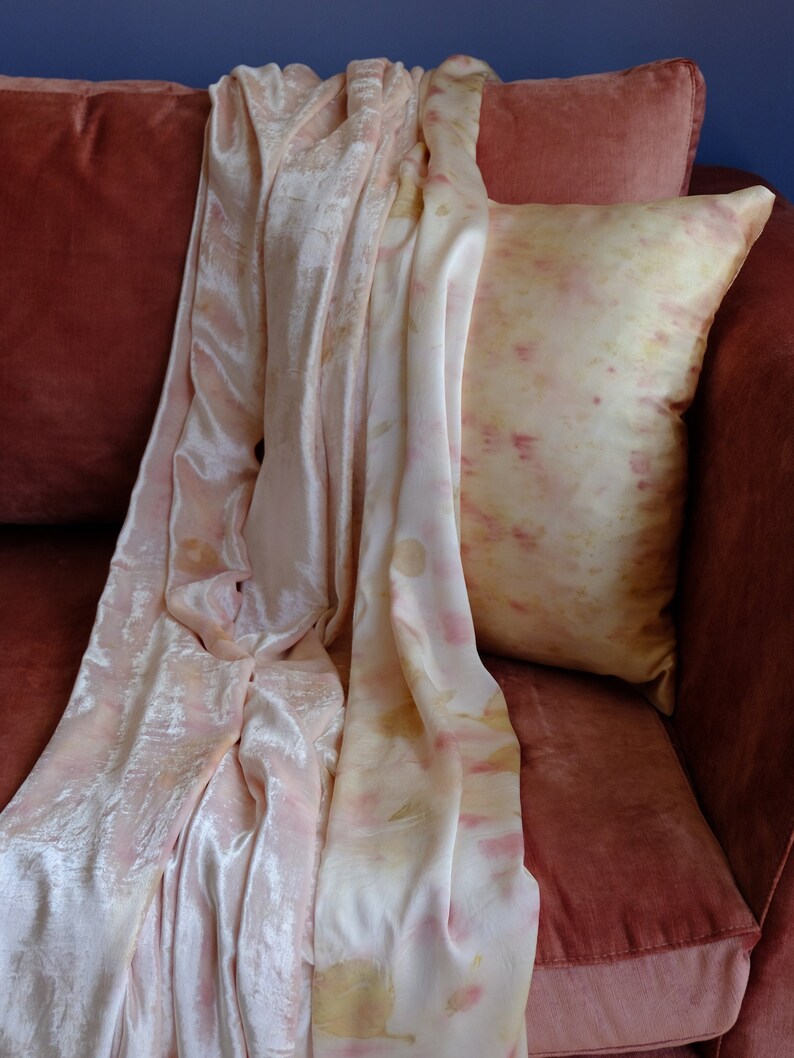 Silk & Silk Velvet Blanket Bedding Throw Blanket Etsy