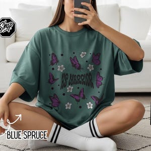 HS Warriors Butterflies Retro Style T-shirt | Hidradenitis Suppurativa Awareness image 2