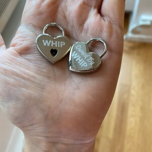 Engraved owned by Whip Chastity Lock - Etsy Sweden
