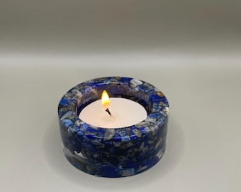 Lapis Lazuli Candleholder | Tealight | Crystals | Gifts for her | Home decor |