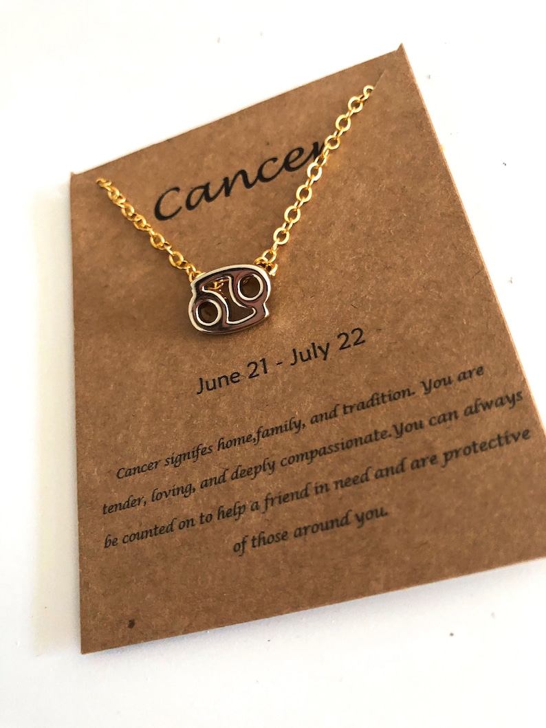 Zodiac Water Sign Necklaces