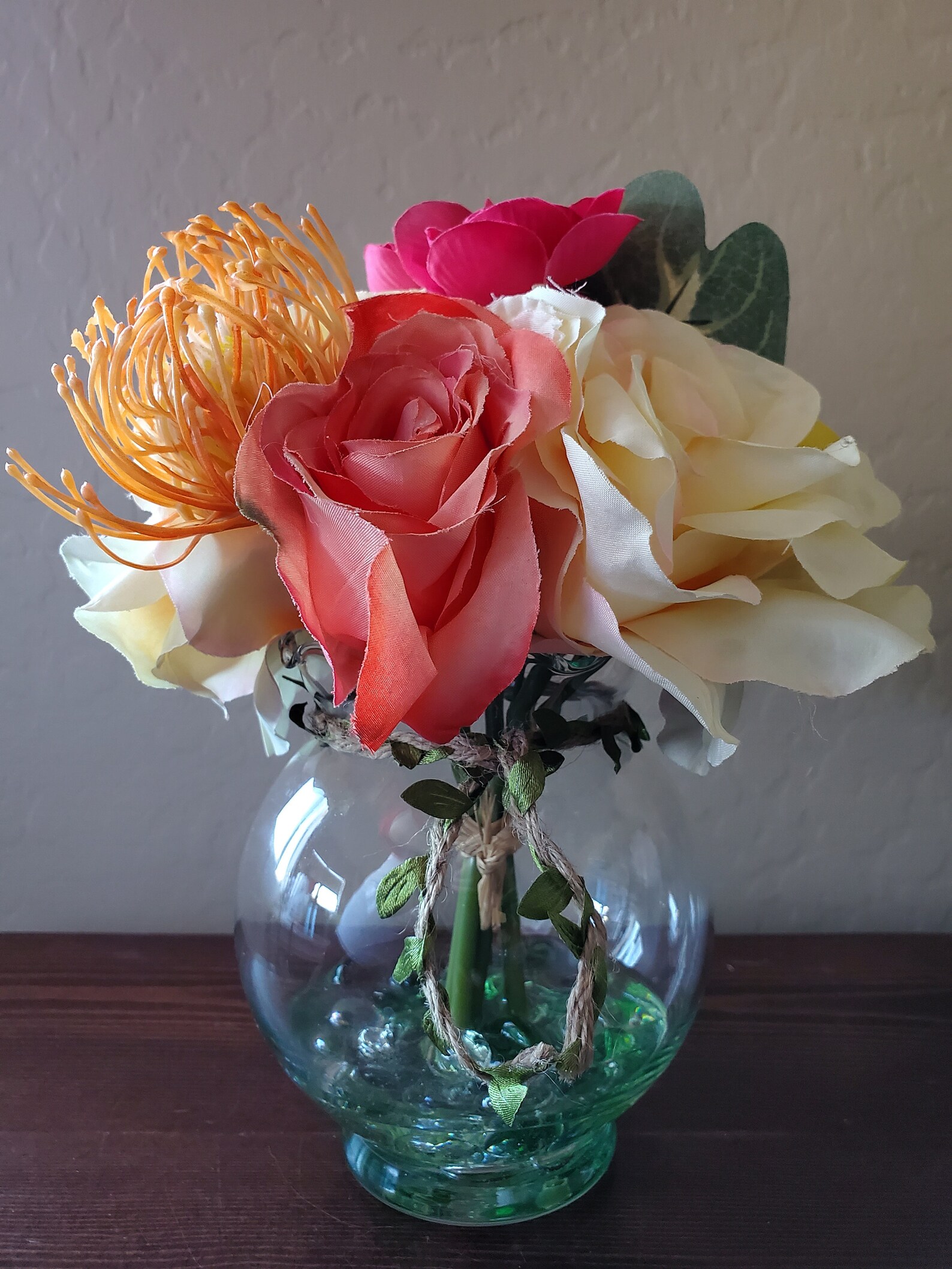 Floral Centerpiece Artificial Flower Arrangement Wedding Etsy