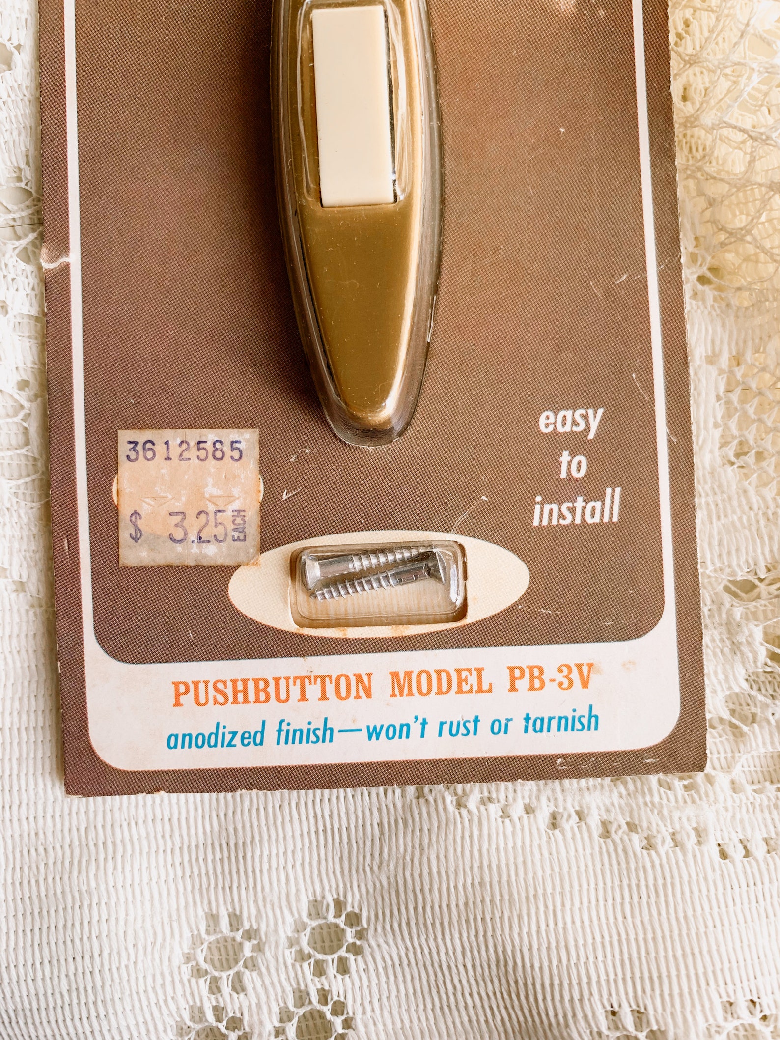 Vintage NuTone Doorbell Pushbutton Midcentury Home Decor Etsy