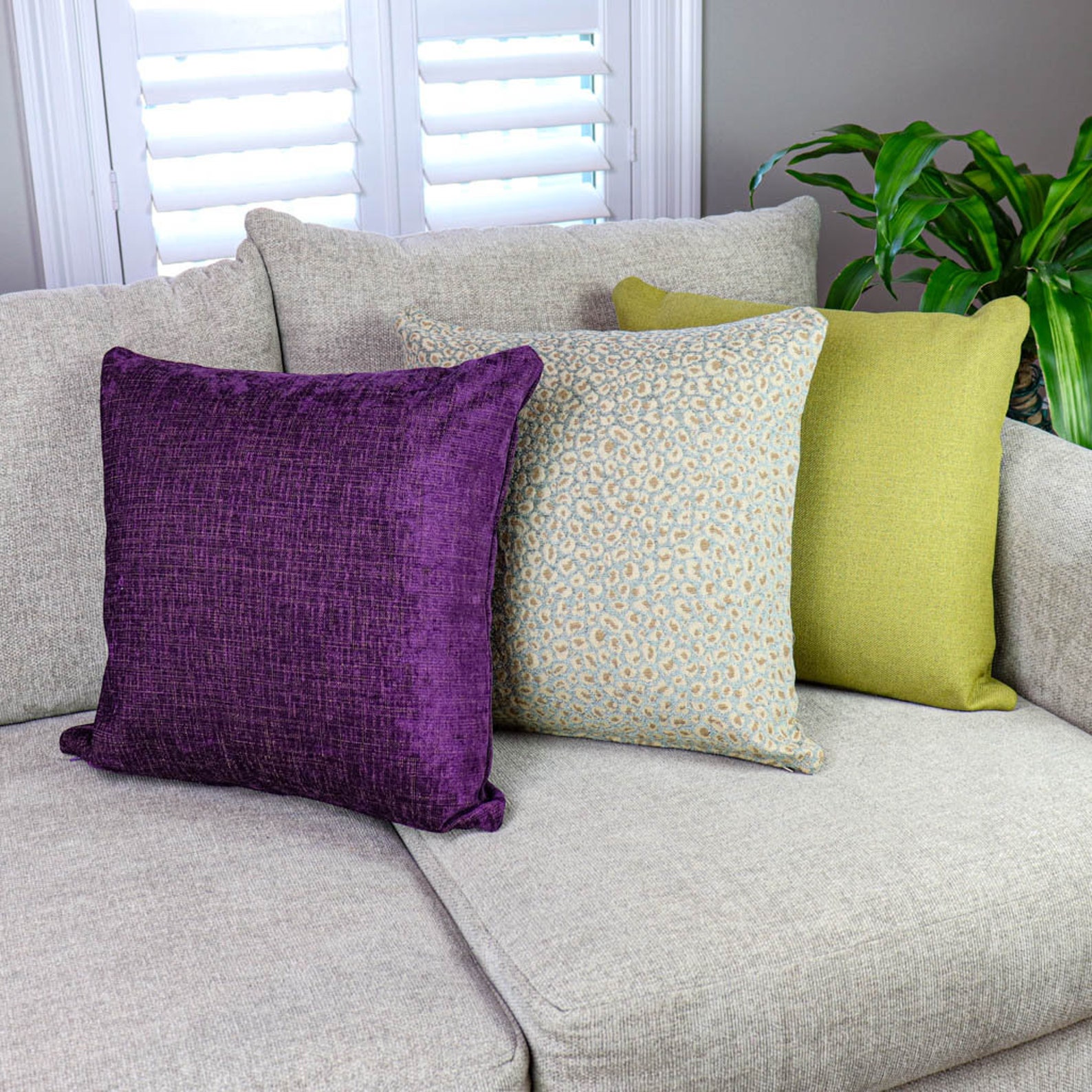 Decorative Pillows Purple Throw Pillow Cover Purple Etsy