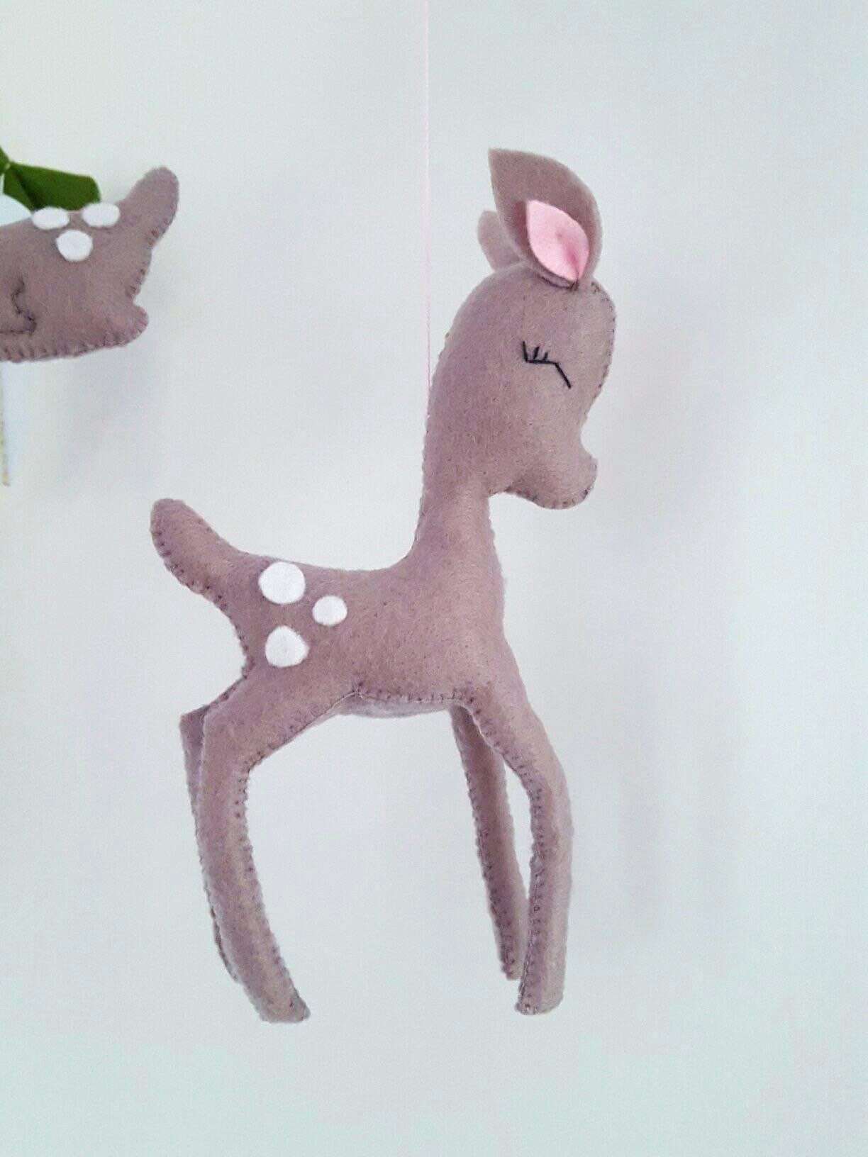 Deer Baby Mobile Deer Nursery Nursery Decor Woodland Etsy UK