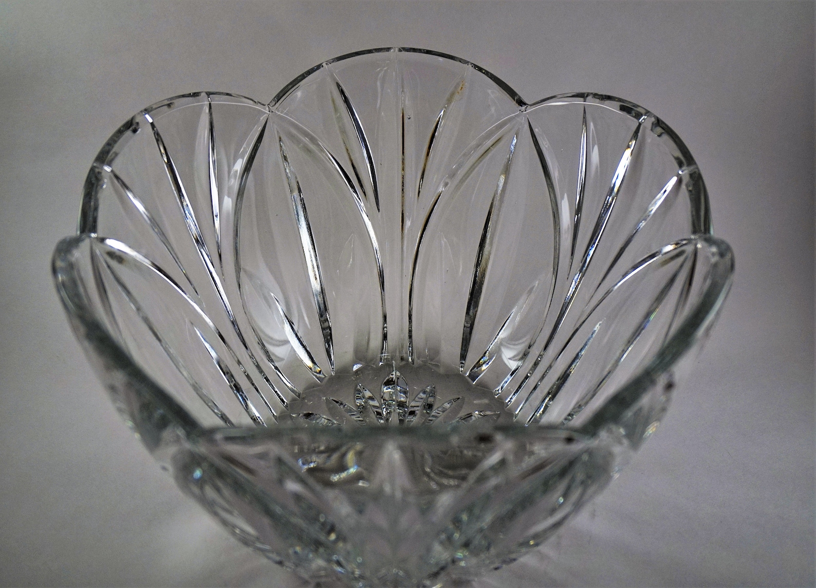 Vintage Tulip Crystal Bowl Lead Crystal Bowl Tulip Shaped Etsy