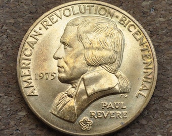 アメリカ独立戦争200周年記念 ポール・リビア記念メダル 1975年