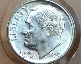 1966年ルーズベルト・ダイム • ミントマークなし • 米国10セント硬貨