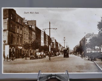 1937 Ireland Postcard - Vintage Cork Ireland Postcard - Antique South Mall Cork Photo Post Card