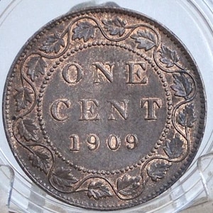 1909 Canadian Cent - Choose by Grade / Condition - Edward VII - One Cent Canada 1909 Large Cent - 1909 Canadian Penny