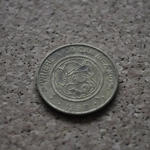 Vintage 1980s Chuck E Cheese Tokens "In Pizza We Trust" Pick Your Birth Year