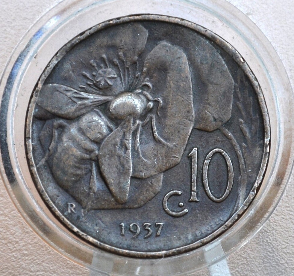 珍しいイタリア 10セント 2枚セット Italian 10 cent coin - Etsy 日本