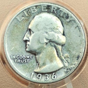 1936-S Washington Quarter - Wählen Sie nach Grad / Zustand - San Francisco Mint - 1936 S Quarter - 1936 S Washington