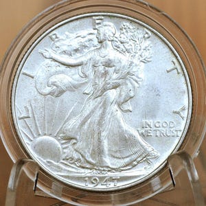 1947 Walking Liberty Silver Half Dollar - Choose by Grade / Condition - Philadelphia Mint - WLH 1947 P Silver / 1947P Liberty Walking Half