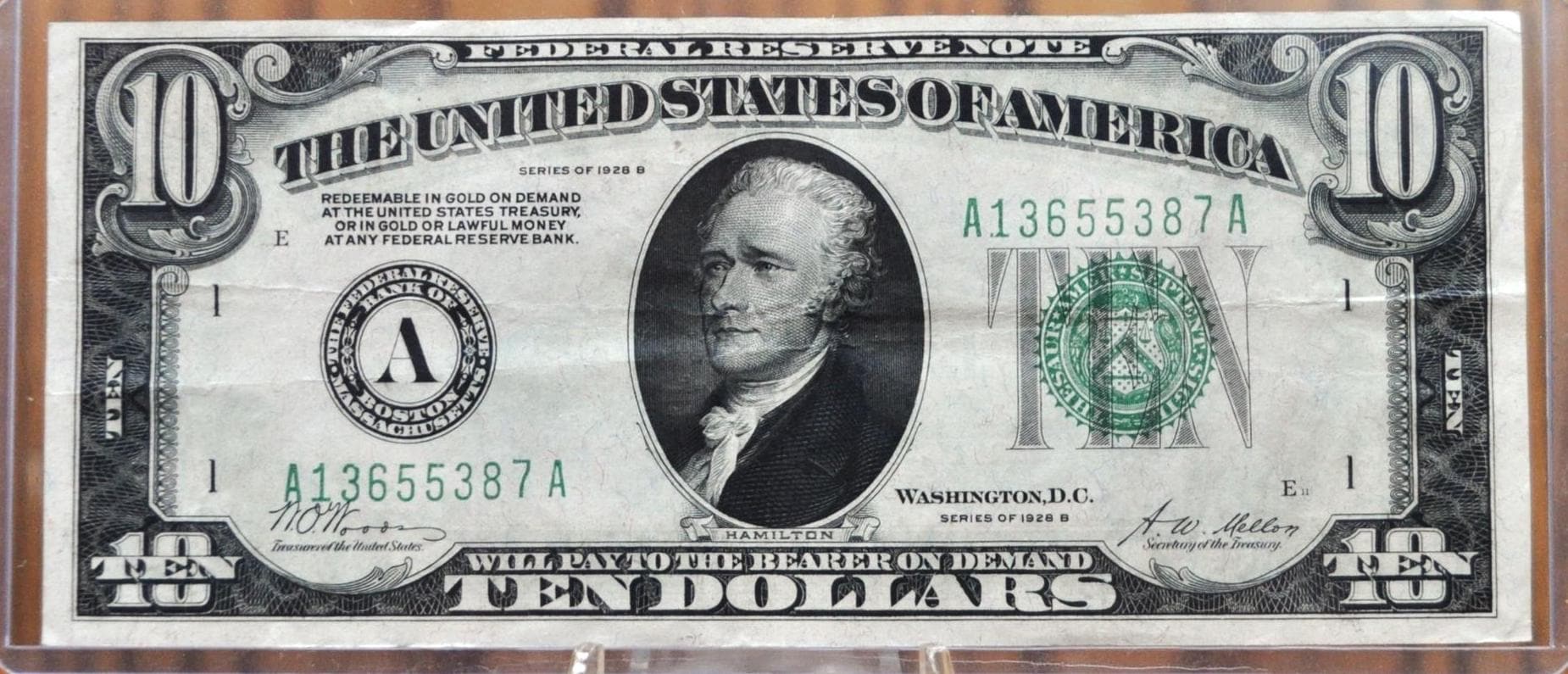 激レア？アメリカ 紙幣 10ドル紙幣5枚。ゴールドスタンプの アメリカ紙幣です。連