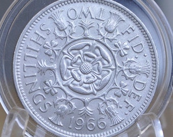1950年 2シリング・フローリン貨幣：イギリスの宝飾品用白銅貨 - Etsy 日本