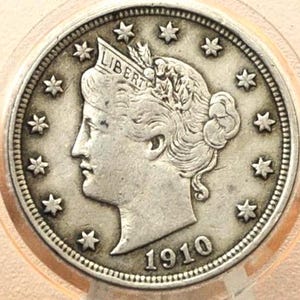 1910 V Nickel - 1910 Liberty Head Nickel - Wählen Sie nach Grad / Zustand - Liberty Nickel - Sammlerstück, ideal für Schmuck
