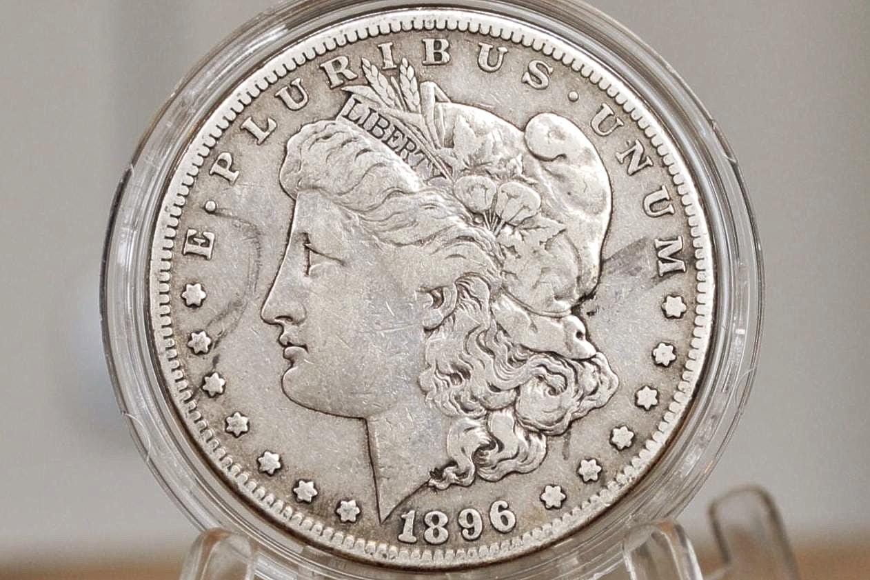 1896-S モーガン銀貨 - グレード/状態を選択 - 素晴らしい日付とミント
