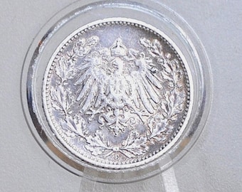 1905 年ドイツ 1 マルク、D ミント マーク - XF+、素晴らしい