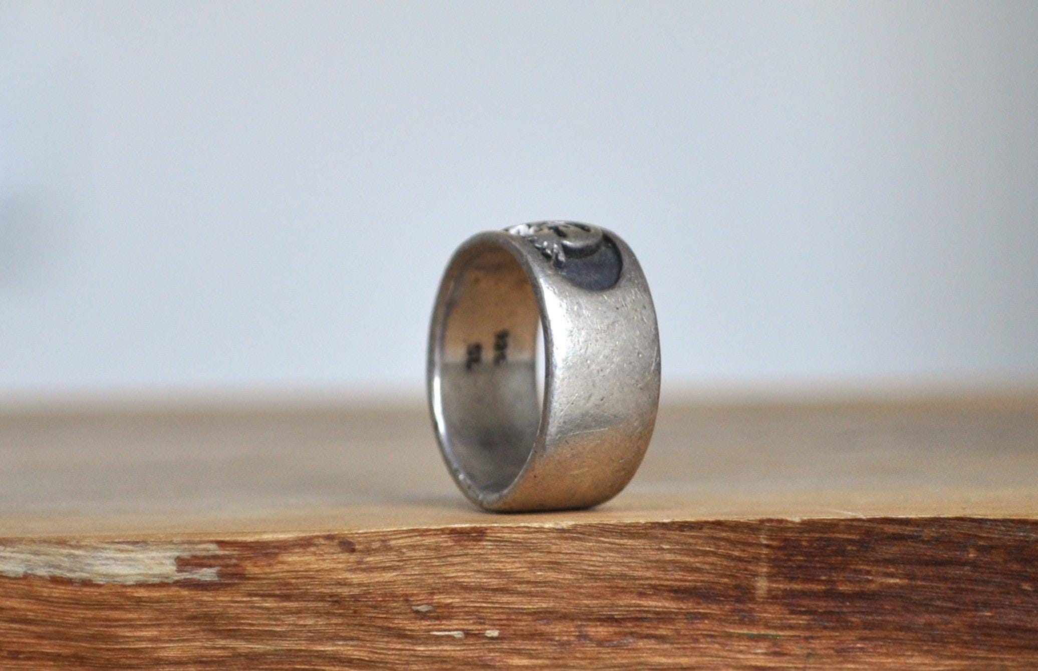 Sterling Silver Native American Kokopelli Ring - Size 6 - Stamped