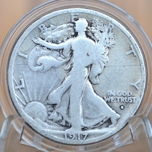 1917-S Obverse & Reverse S Walking Liberty Silver Half Dollar - Choose By Type And Grade -San Francisco Mint- Obverse S 1917 S Wlh