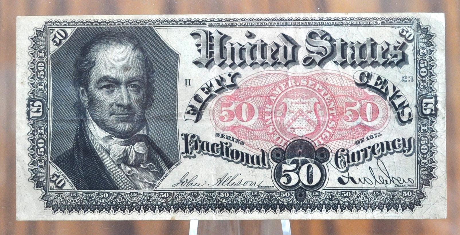 Fifth Issue 50 Cent Fractional Note 1381 (fr#1381) - Choose