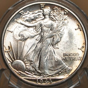 ウォーキング・リバティ 1/2ドル銀貨 1943年 1943年 ウォーキング リバティ ハーフダラー 銀貨 50セント シルバー