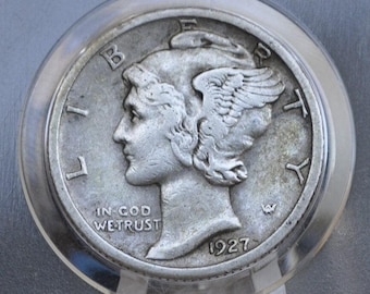 1942年マーキュリーダイム - 未流通のアメリカ製銀貨 - Etsy 日本