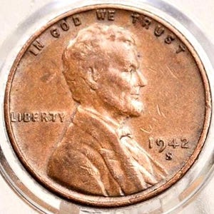 1942 P, D, S Weizen Pennies - Wählen nach Mint & Grade - 1942 Weizen Ohr Cent 1942 D Weizen Rücken Penny 1942 WK2 Era Cent 1942 S Weizen Rücken