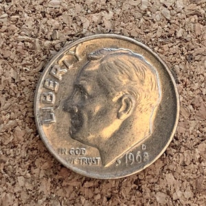 1968 D Dime - Excellent Condition