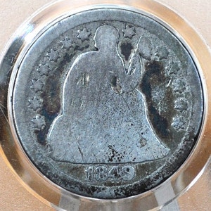 1849 Liberty Seated Dime - (G) goed - 1849 Silver Dime / 1849 Liberty Seated Dime 1849 - betere datum!