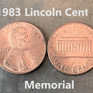 1983  Lincoln Memorial Penny Cent - Fantastic Condition - 39th Anniversary - Collectible Coin