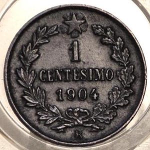 1904-R Italian 1 Centesimo Coin - UNC (Uncirculated) Condition - Uncirculated Grade / Condition - 1904 Italy 1 Cent Coin
