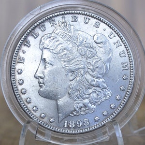 1898 Morgan Silver Dollar - Choose by Grade - 1898 P Morgan Silver - 1898P Silver Dollar