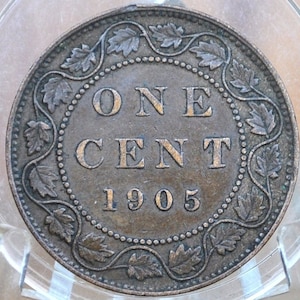 1905 Canadian Cent - Choose by Grade / Condition - Edward VII - One Cent Canada 1905 Large Cent - 1905 Canadian Penny