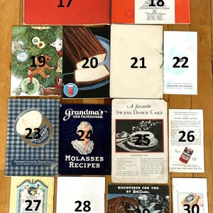 Antique Cookbook/Baking Recipes With Over 40 Different Books!!! - Vintage Recipe Book - Easy Vintage Classic Recipe Booklets