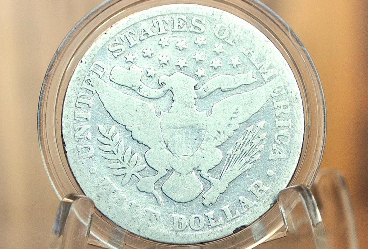 め*ま様 1899年 アメリカ バーバー ハーフダラー 銀貨 2枚 バーバー貨幣：アメリカ貨幣学における芸術的な時代
