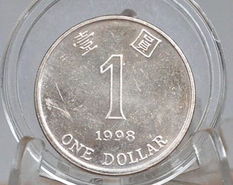 1990年代香港1ドル - グレード/状態良好 - 日付で選択 - 蘭の花 - 1