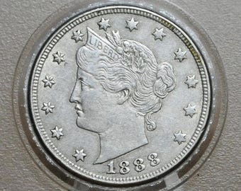 1883年 リバティヘッド V ニッケル - セントなし - グレード/状態から