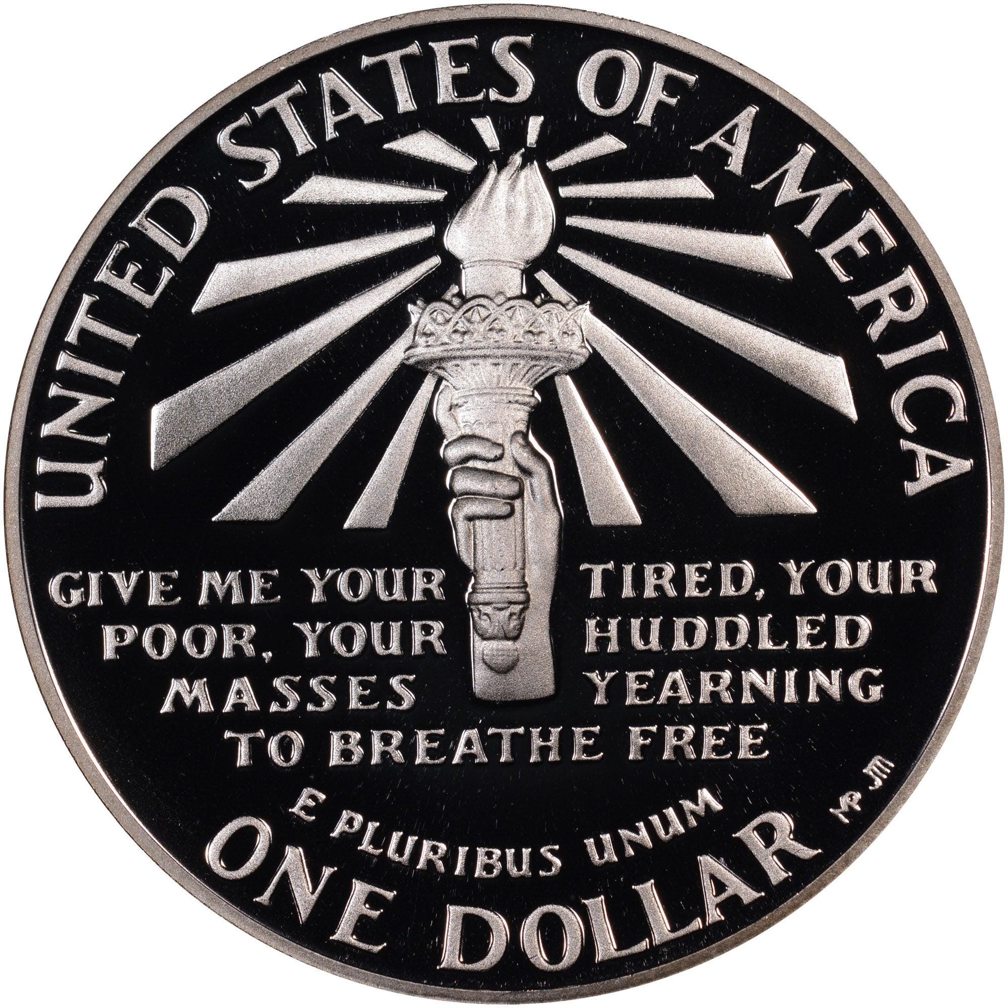 1986-S 米国記念銀貨 エリス島リバティドル サンフランシスコ - Etsy 日本