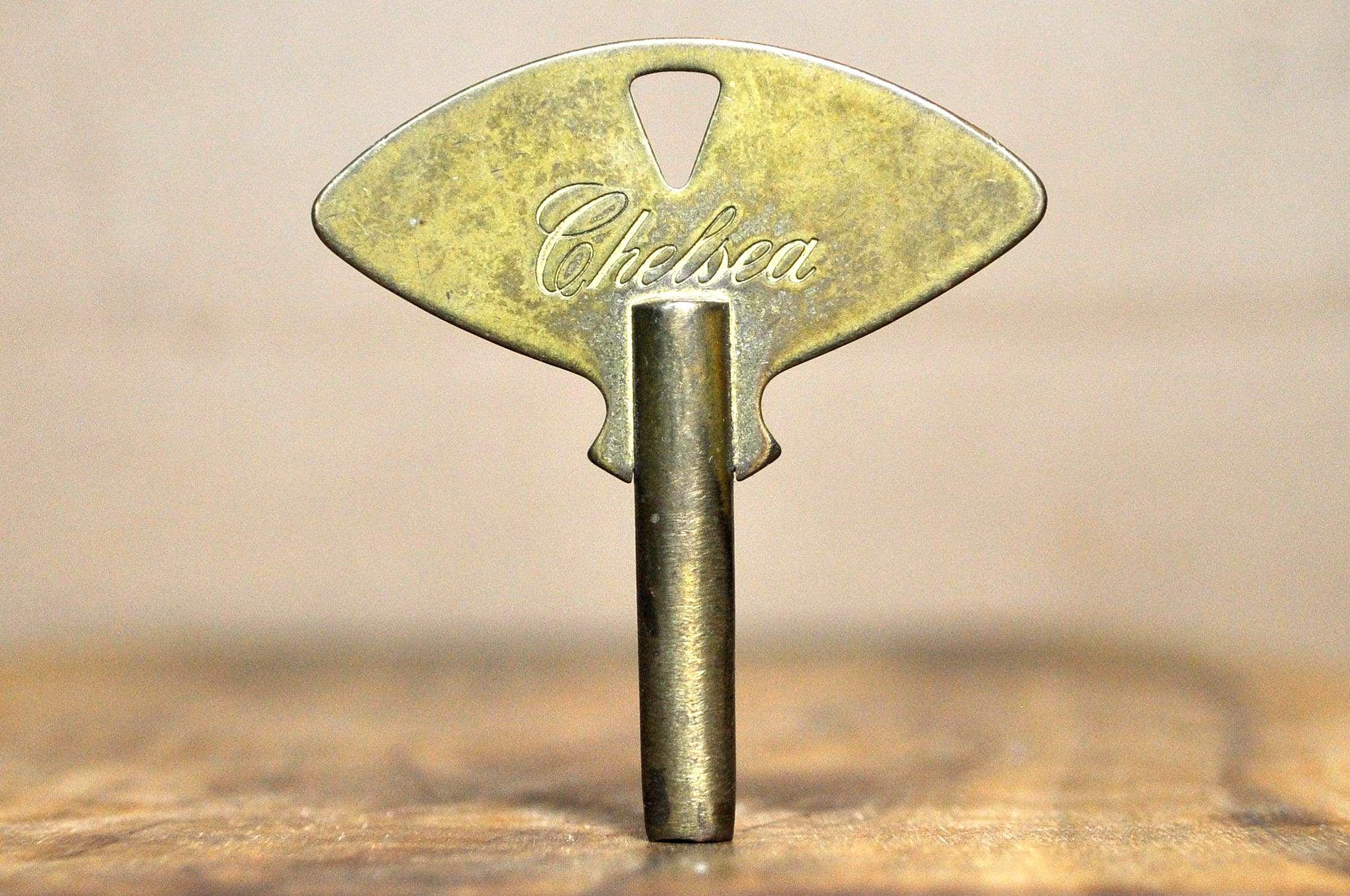 Chelsea Trademark Ship Bell Clock Winding Key - Antique Ship Bell