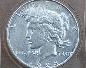 1928-S Peace Silver Dollar - Choose by Grade, F-XF - San Francisco Mint - 1928 S Silver Dollar Semi-Key Date 1928 Peace Dollar