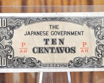 第二次世界大戦時代の日本政府 1、5、10 ペソ紙幣 占領下のフィリピン