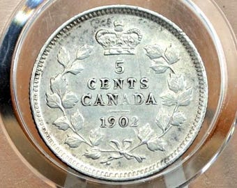 1920年カナダ5セント銀貨キングジョージ - Etsy 日本