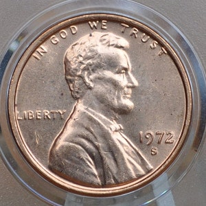 1972 P,D,S Lincoln Memorial Penny - Philadelphia, Denver, San Francisco Mints - Collectible Coin - 1972 P 1972 D 1972 S Memorial Cent
