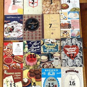 Antique Cookbook/Baking Recipes With Over 40 Different Books!!! - Vintage Recipe Book - Easy Vintage Classic Recipe Booklets