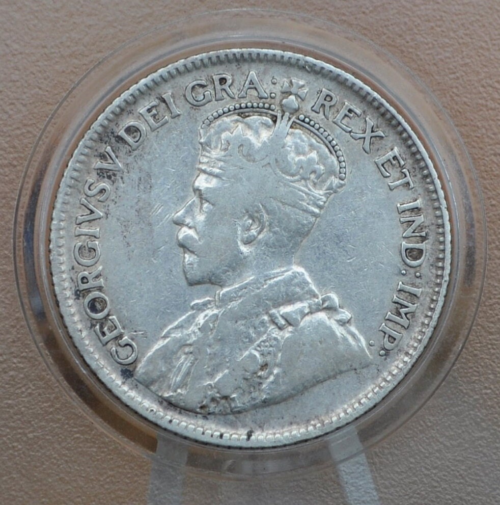 1906-1950年カナダ銀貨25セント硬貨 - ジョージ5世 - 92.5%銀貨、日付