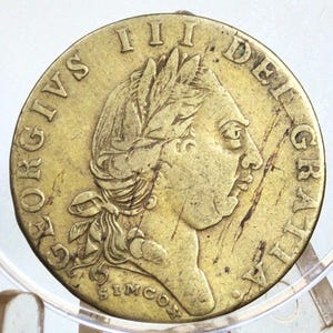1785 George Iii Spade Guinea Token By &quot;Simcox&quot; - Simcox 1785 George Iii Spade Guinea Token