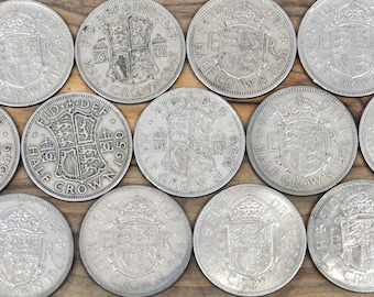 イギリスのハーフクラウンコイン：1947-1967年 キュプロニッケル