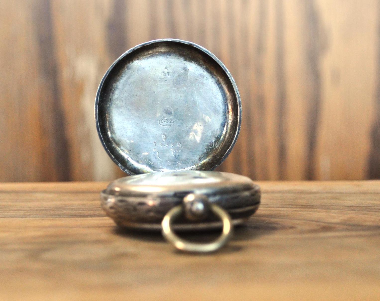 Antique Andre Mathey 0.935 Silver Pocket Watch - Vintage Silver Pocket  Piece - Rare Find! - Etsy